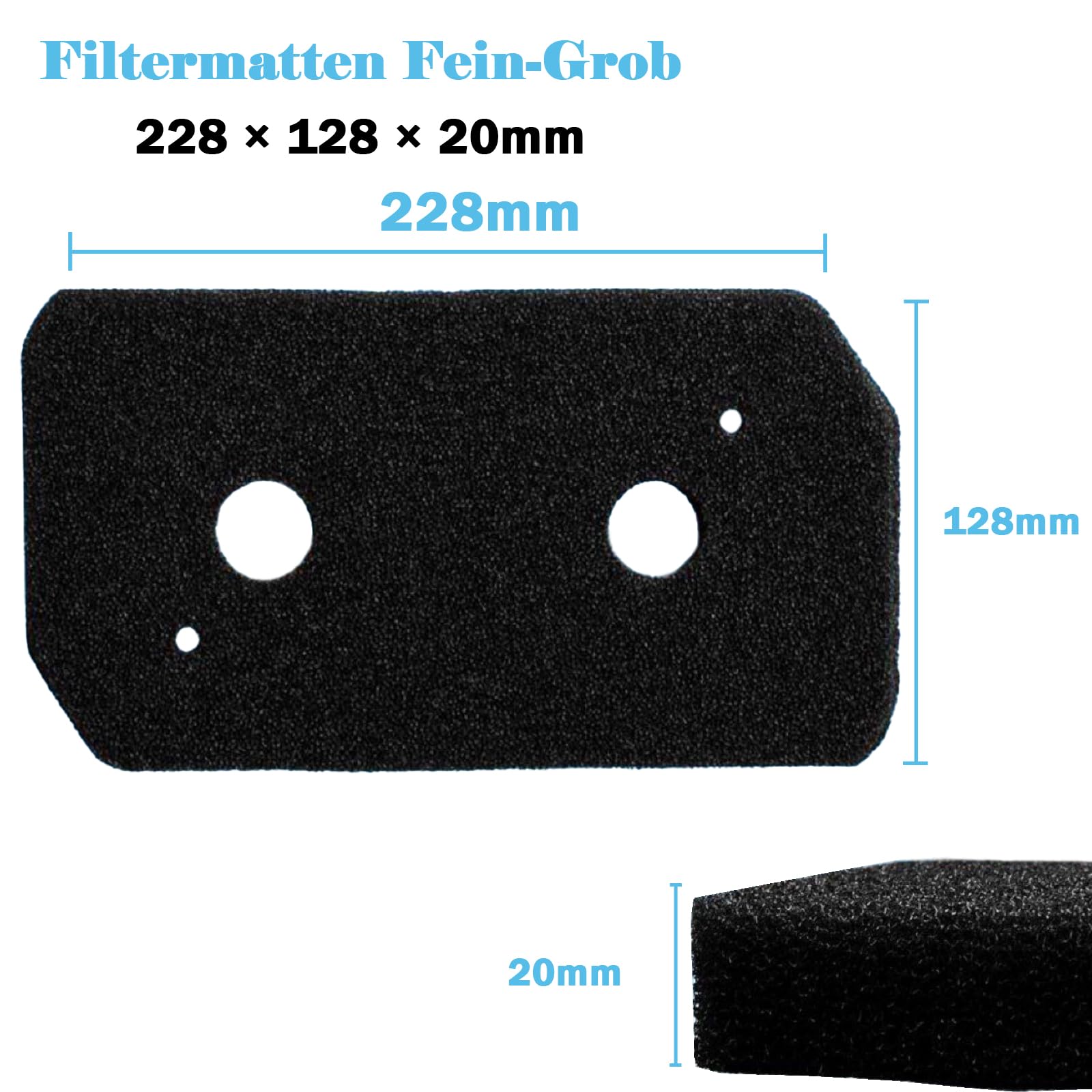 12007650 Lot de 4 filtres en mousse de rechange pour sèche-linge à pompe à chaleur Bosch Siemens série 4 série 8 Homeprofessional Isensoric 228 x 128 mm