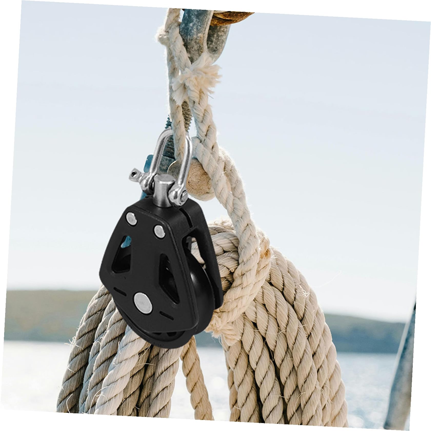 BESTonZON 3 Stück Nylon Edelstahl Riemenscheiben mit Kugellager für Seilzugsystem Fitnessstudio und Bootsseile Vielseitig und Langlebig