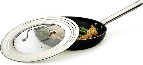 Miniatura 4 de RSVP Tapa universal de acero inoxidable con inserción de vidrio para sartenes de 7 a 12pulgadas