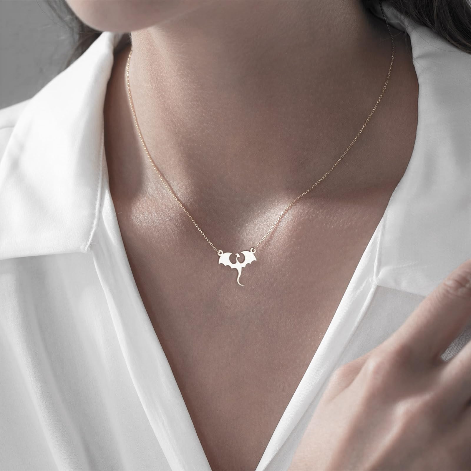 Stainless Steel Dragon Necklace