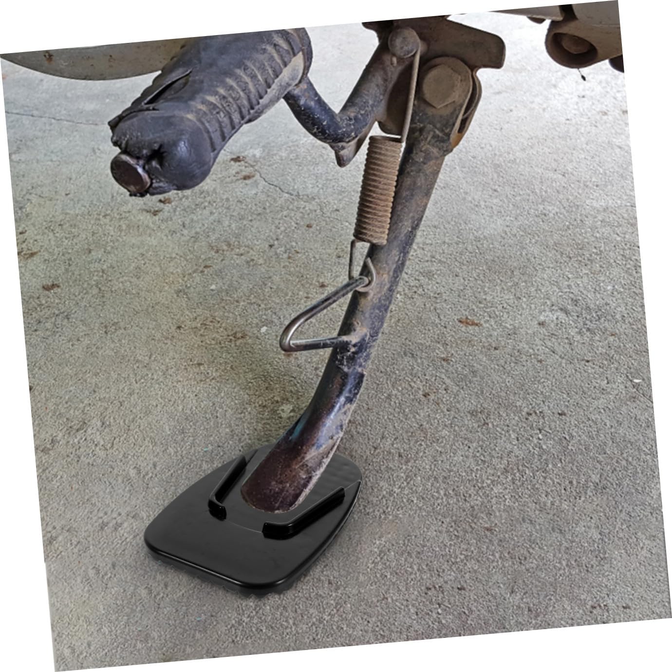 5pcs Motorcycle Kickstand Support Pads Non-slip Side Stand Cushions for Dirt Bikes for Safe Parking Grass Gravel Uneven Surfaces