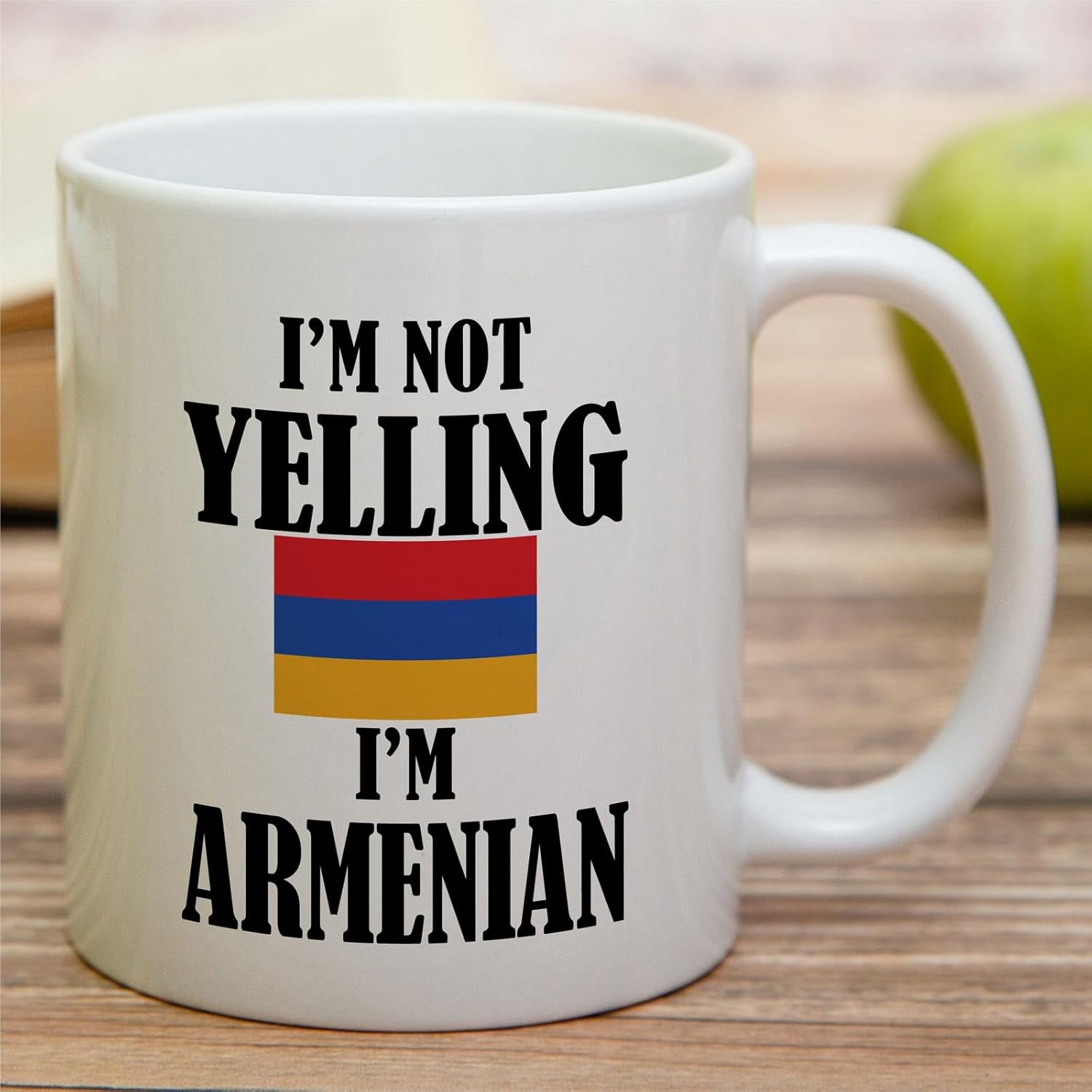 Retreez Funny Armenian Mug - I'm Not Yelling I'm Armenian 11 Oz Ceramic Coffee Mugs - Funny, Sarcasm, Sarcastic, Inspirational Armenia birthday gifts for friends, coworkers, men women dad mom bro him - Image 3