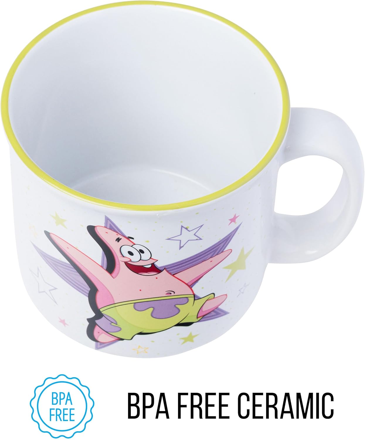 Silver Buffalo Spongebob Squarepants Main Character Energy Featuring Patrick Star Ceramic Camper Mug, 20 Ounces - Image 6