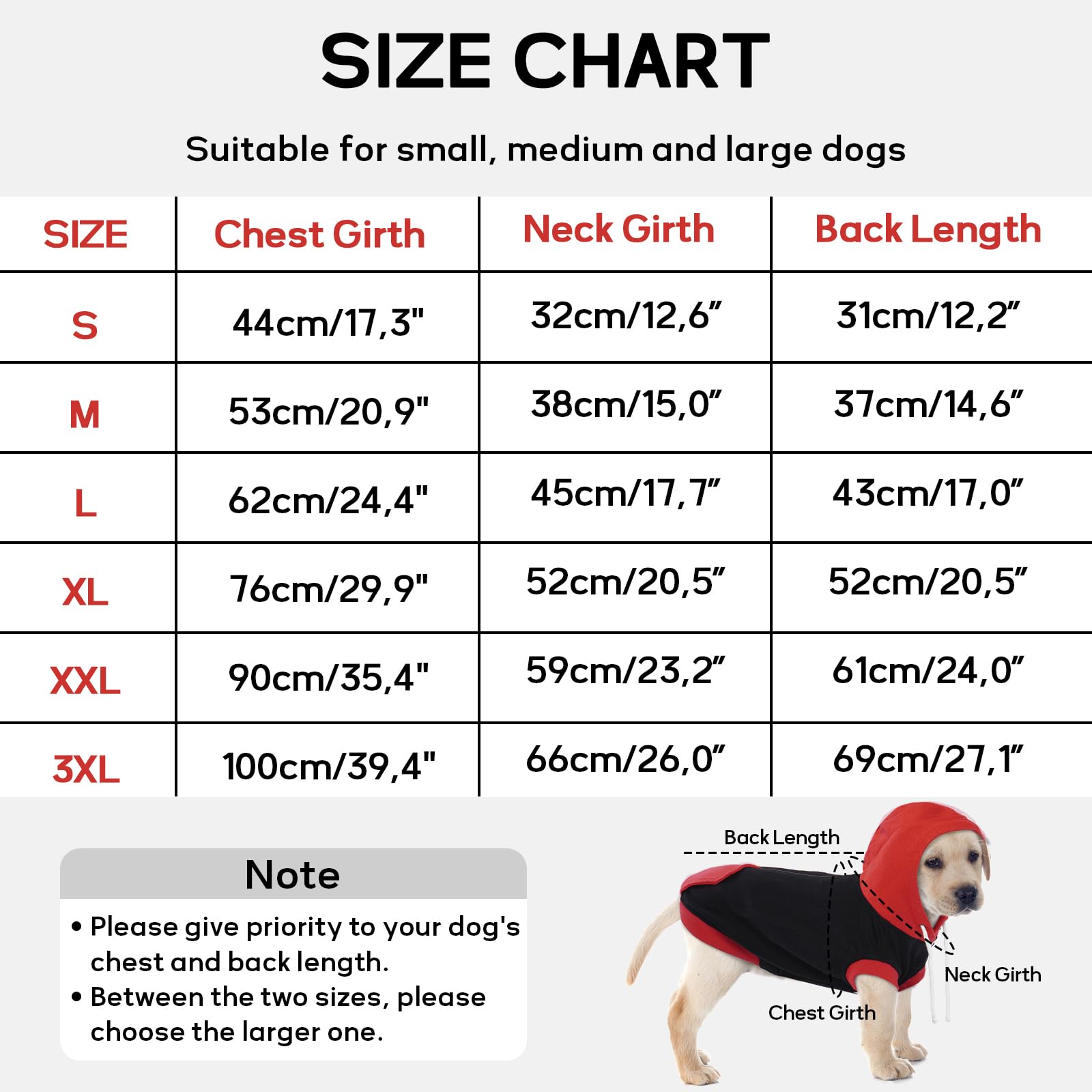 Pull Chien - Sweats à Capuche pour Chiens, Sweatshirt Chien sans Manches, Capuche Chien en Coton pour Chat Yorkshire Jack Russell, Rouge M