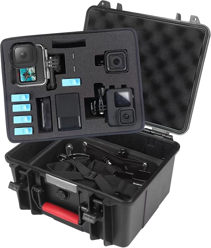 Smatree GA700-3 Waterproof Hard Case for GoPro Hero 13/12/11/10/9/8/7/6/5 | for GoPro Hero 4/3 Plus/3/GoPro 2018/AKASO Brave 7 LE/DJI OSMO Action Camera,11.7 Liter(Camera and Accessories Not Included)