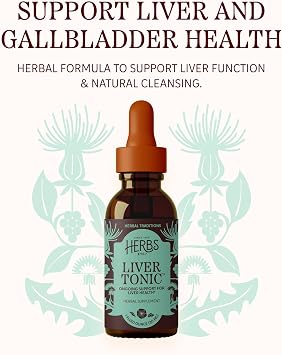 Herbs Etc. Liver Tonic Classic Liquid Extract, Gluten-Free, Vegan, 1 fl oz