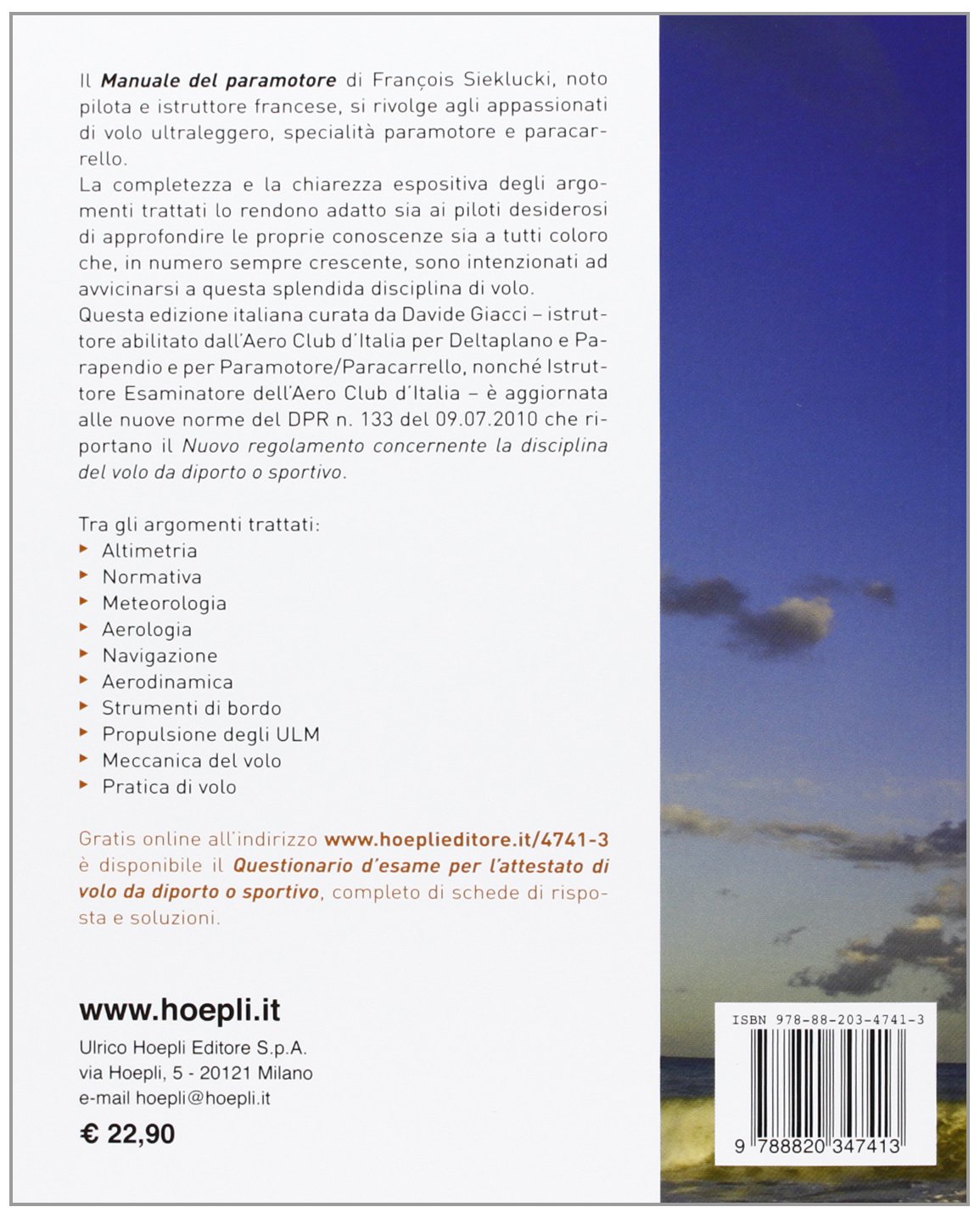Il manuale del paramotore. Principi di volo. Tecniche. Pratica
