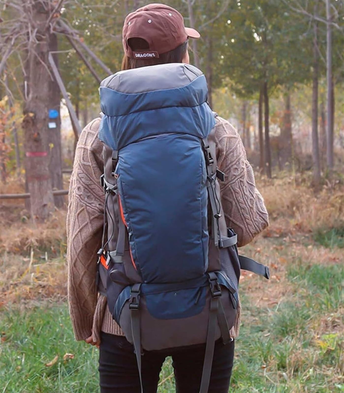Plecak Turystyczny Kemping 65L Sport Na Świeżym Powietrzu, Trekking, Podróże Kempingowe, Torba Alpinistyczna, Plecaki Podróżne Do Wspinaczki Wielofunkcyjny(C)