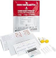 EldonCard Blood Type Test Kit - Accurate A, B, AB, O & Rh Results in Minutes at Home - Complete Kit with Lancet & Swab