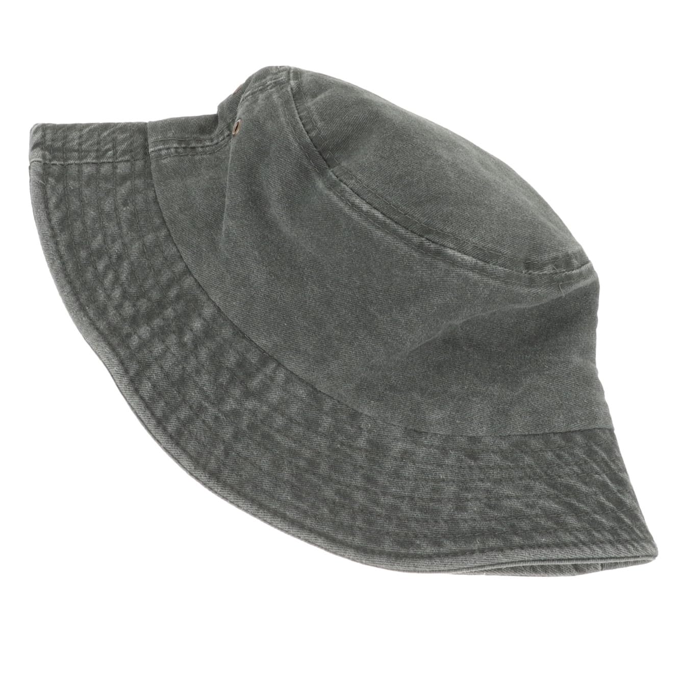 minkissy Cappello da Spiaggia con Protezione Solare A Larga da Uomo Nero Estivo da Barca A Rana Nero da Uomo da Surf Estivo in Cotone Lavato