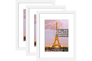 upsimples 8.5 x 11 Inch Picture Frame Made with High Clarity Glass