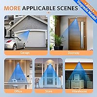 Vista 7 de Alarma de entrada con sensor de movimiento - Alarmas de entrada inalámbricas al aire libre, detector de movimiento resistente a la intemperie