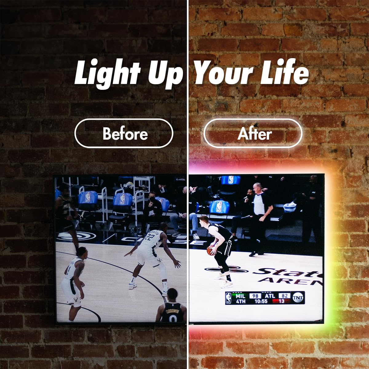 LogiLink SH0127 - Wi-Fi Smart Home taśma LED RGB + W, samoprzylepna, 300 lm, kompatybilna z Tuya, obsługuje Amazon Alexa i Google Home, 5 m