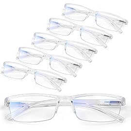 Gaoye Executive Style Reading Glasses Men - Durable Readers with Blue Light Filtering - Comfortable Fit with TR90 Frames