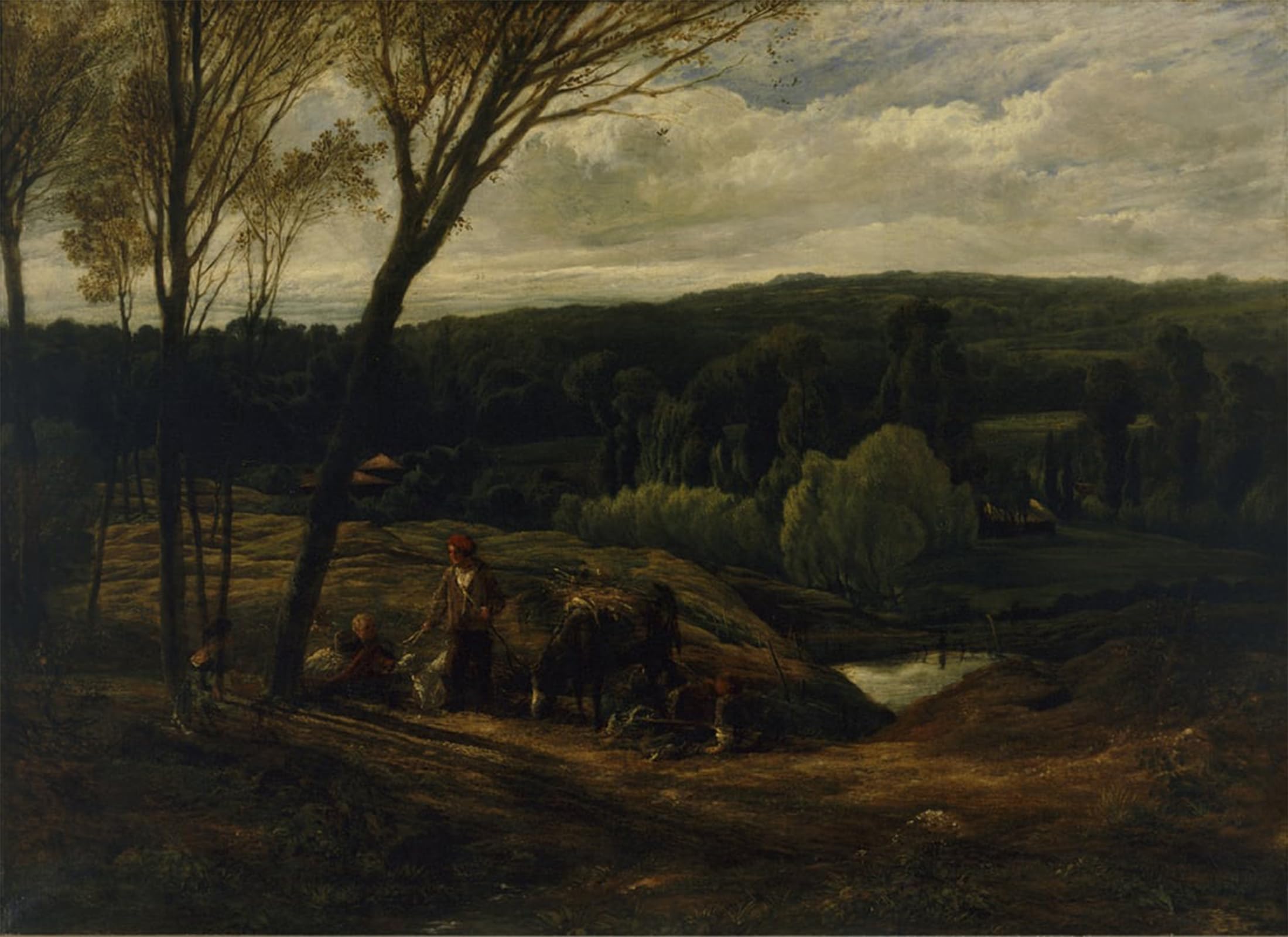 Cuadro lienzo de John Linnell para decorar tu sala de estar con arte natural de 60x90cm 5