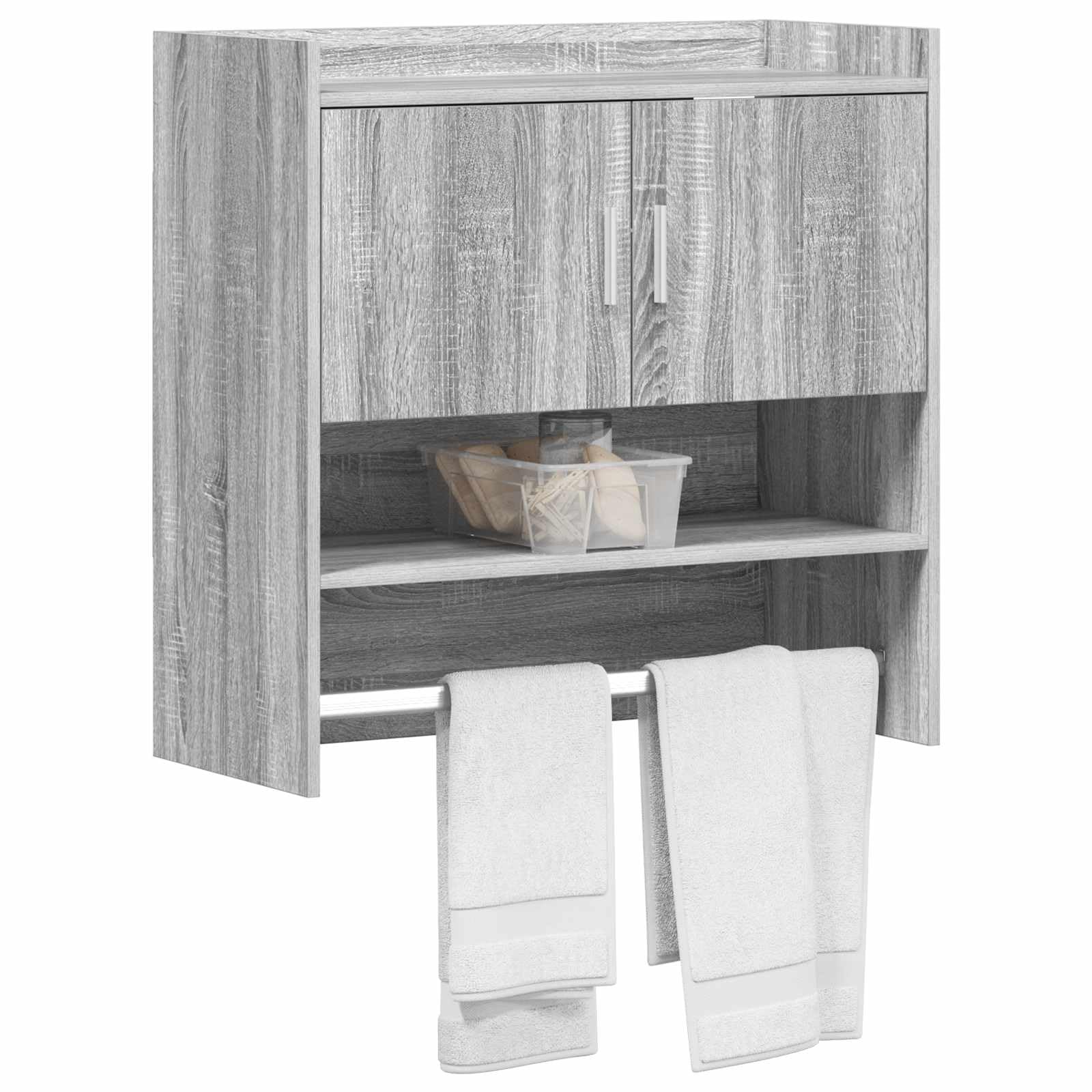 Étagère murale Sonoma grise 80 x 36 x 80 cm