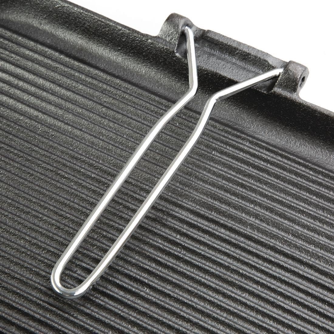 VOGUE bistecchiera in ghisa, 380 x 225 x 37 MM da cucina antiaderente resistente