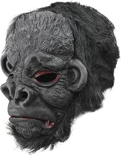 Miniatura 3 de Disfraz de Halloween peludo de cara completa Cosplay látex hombre lobo máscara carnaval Pascua fiesta temática accesorios casa encantada