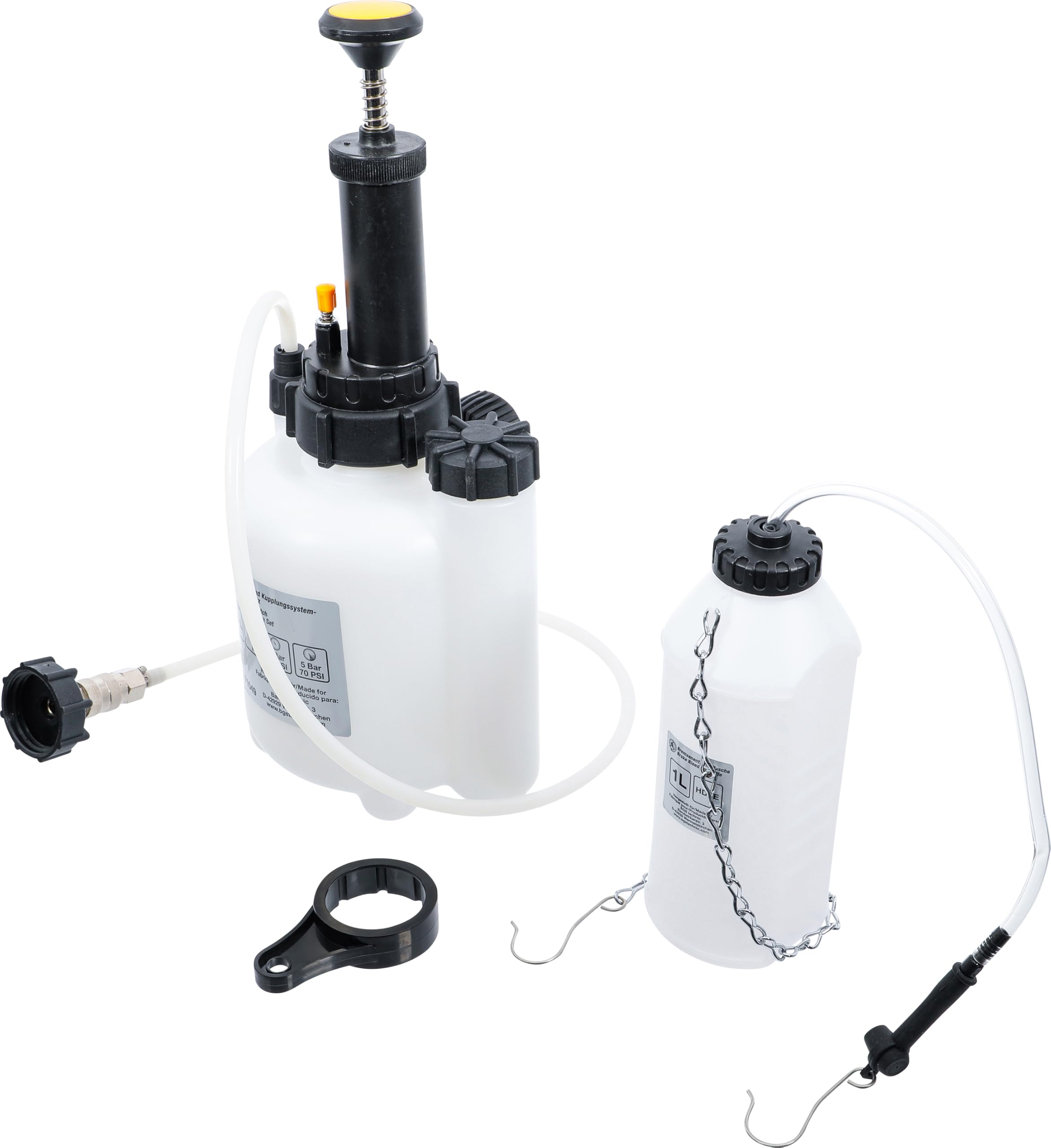 BGS 71049 | Set di spurgo dell'impianto frenante e della frizione | 2,5 l