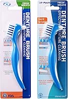 Vista 4 de Paquete de 2 cepillos de dientes limpios para dentaduras postizas con cerdas ordinarias o duras múltiples capas, cerdas ordinarias o duras dobles