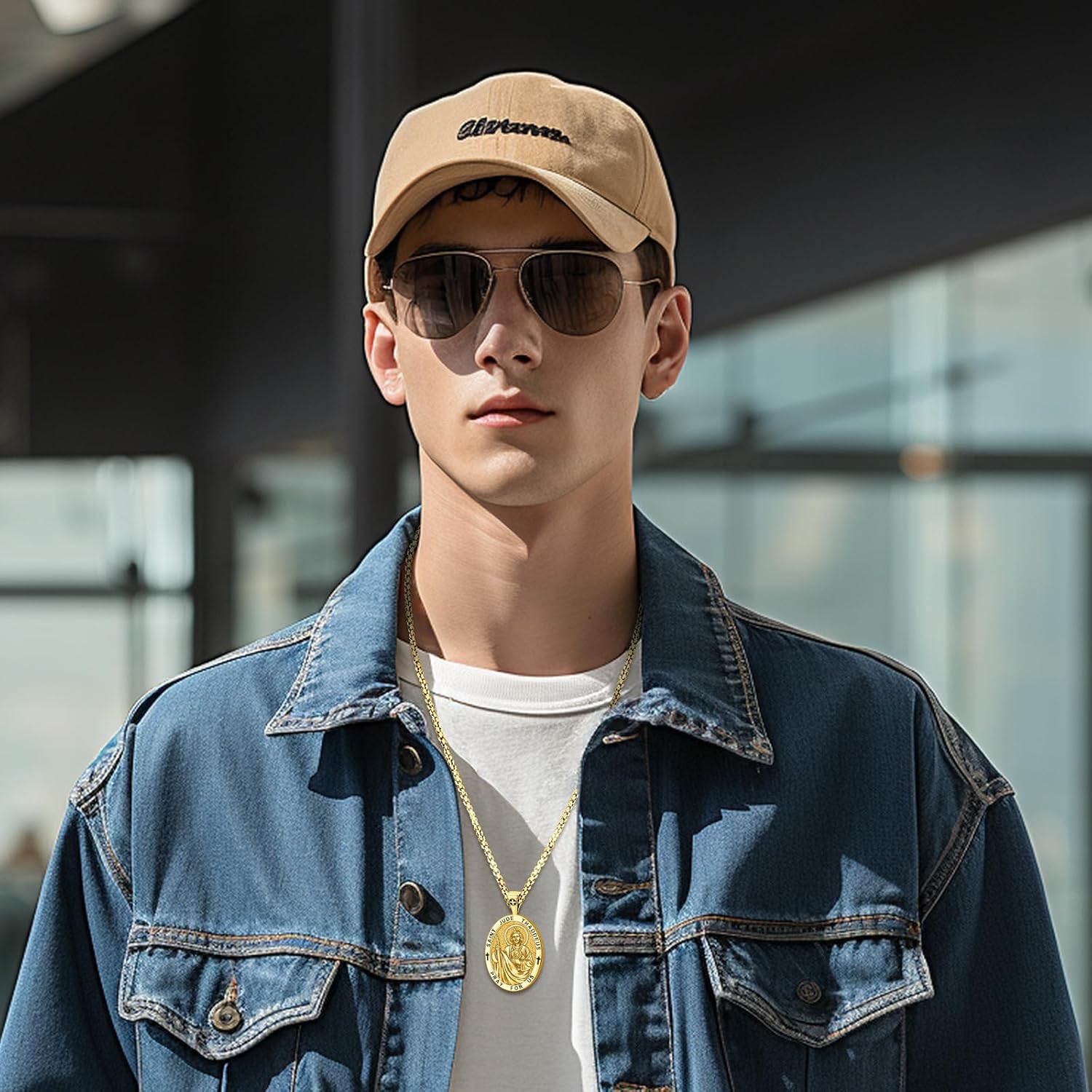 Eusense Saint Necklace Sterling Silver 925 Protection Jewelry for Men Women Patron St Medals Amulet Pendant - Image 6