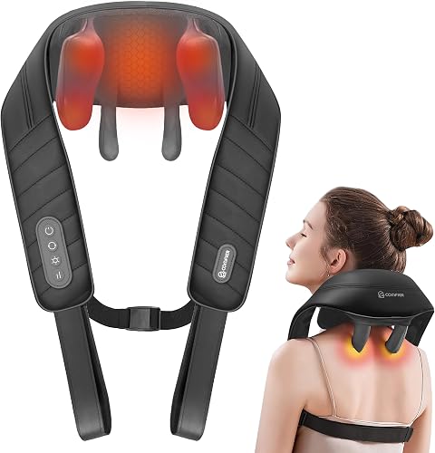 COMFIER CF-6811-EUVC Nackenmassagegerät mit Akku und Seitengriffen