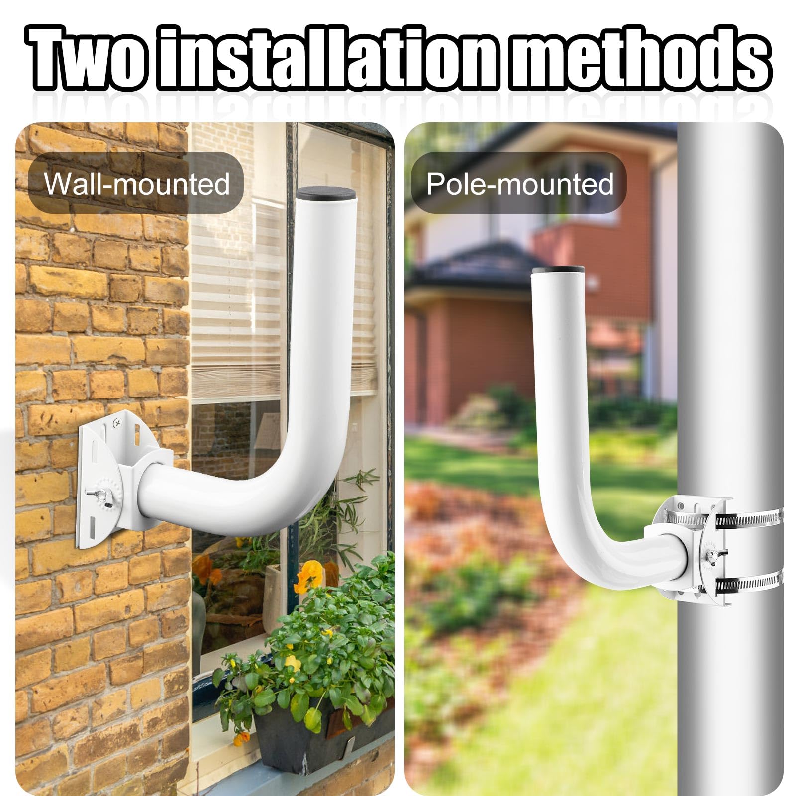 2x Universelle Drahtlose Brückenhalterung - 150° Verstellbare Edelstahl Wandmontage