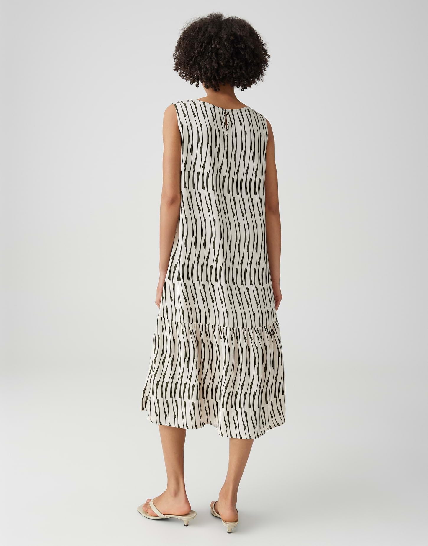 OPUS Damen Midikleid | Bedrucktes Midikleid mit Volant