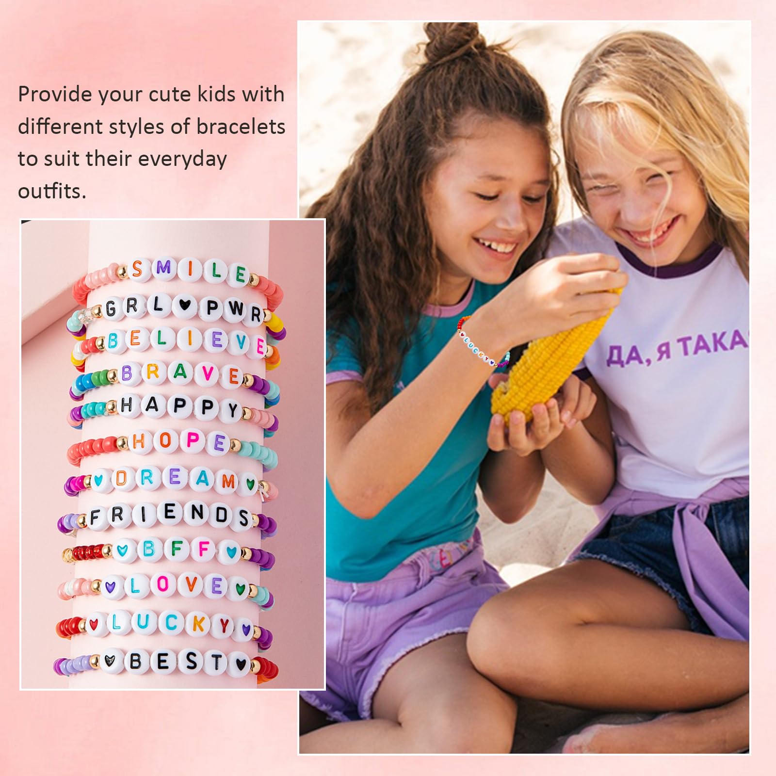 Set Braccialetti Dell'amicizia Con Farfalle - Multicolore - Bambina - Foto 7