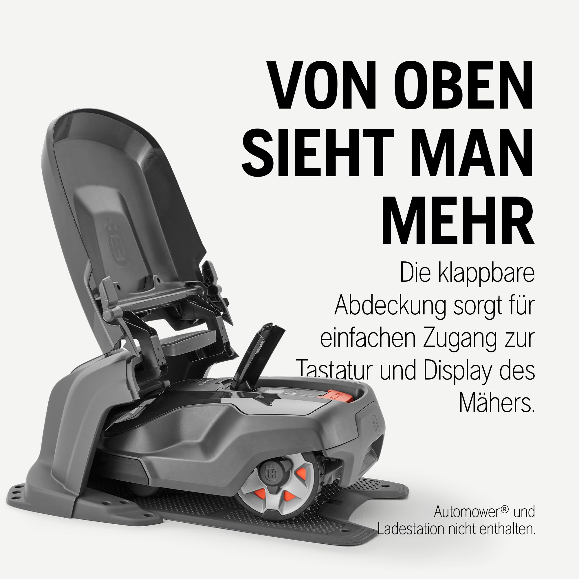 Husqvarna Automower Garage für Aspire R6V, 300 Serie & 405X/415X - Schutzgarage für die Mähroboter Aspire R6V, 305, 310, 315, 405X und 415X mit wetterfestem Design