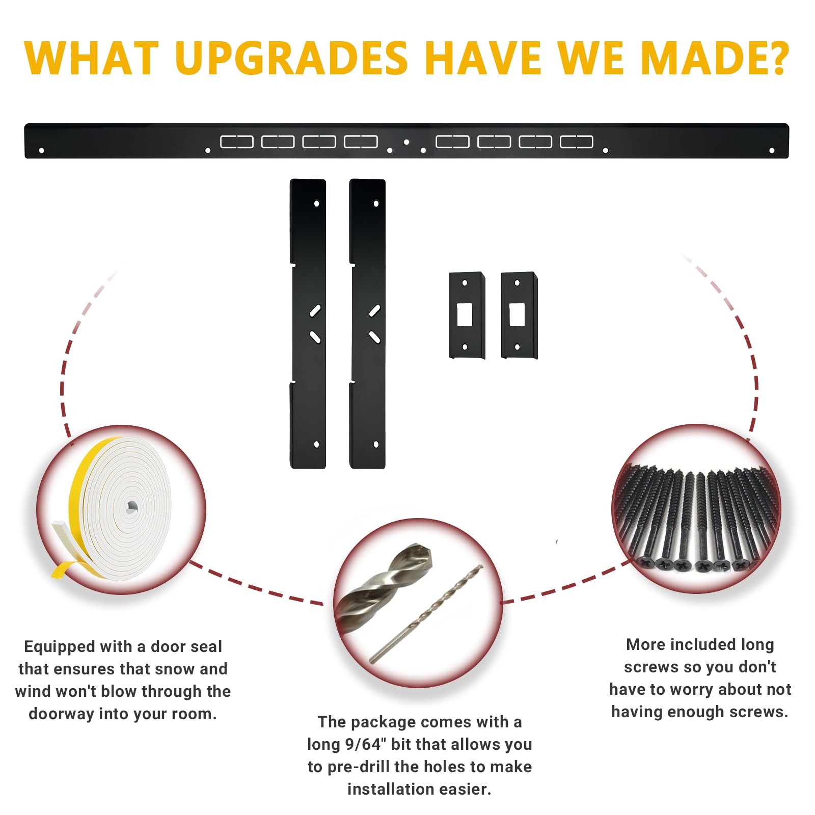 2024 Updated 46" Heavy Duty Door Reinforcement Set for Jamb, Frame