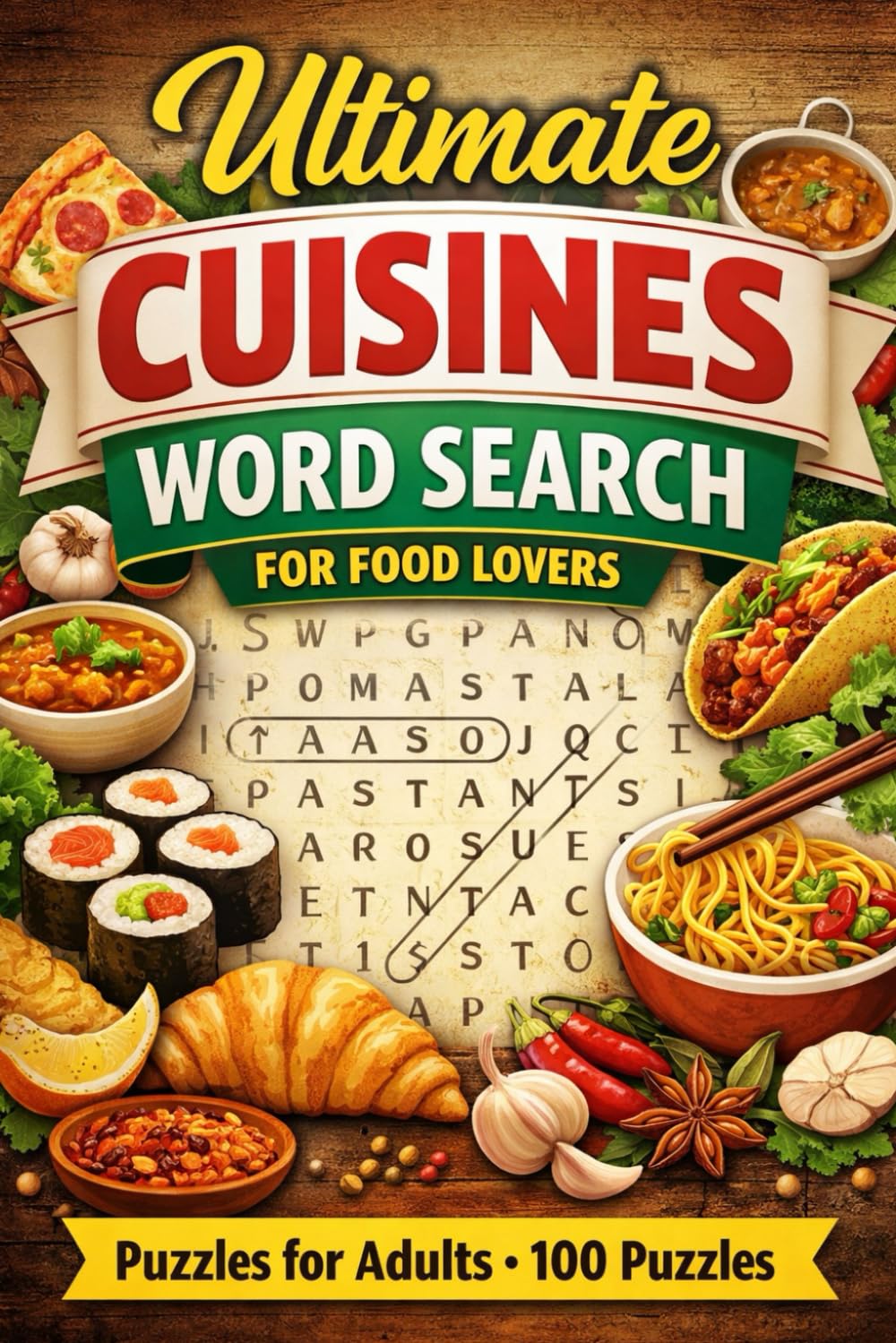 The Ultimate Cuisines Word Search for Food Lovers