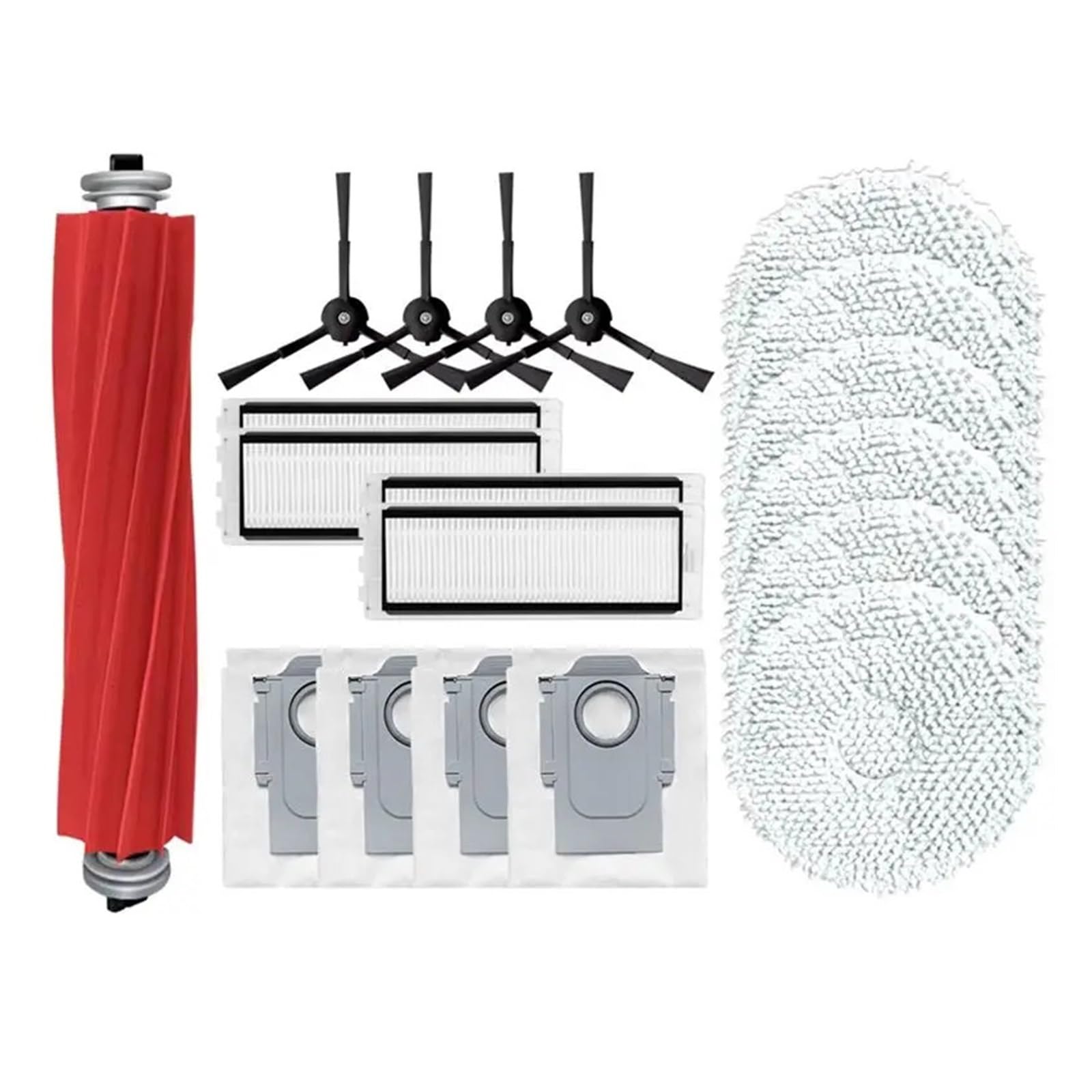 Generisch Kompatibel mit Roborock, Qrevo Pro/MaxV/S, Mop-Bürstenfilter-Set