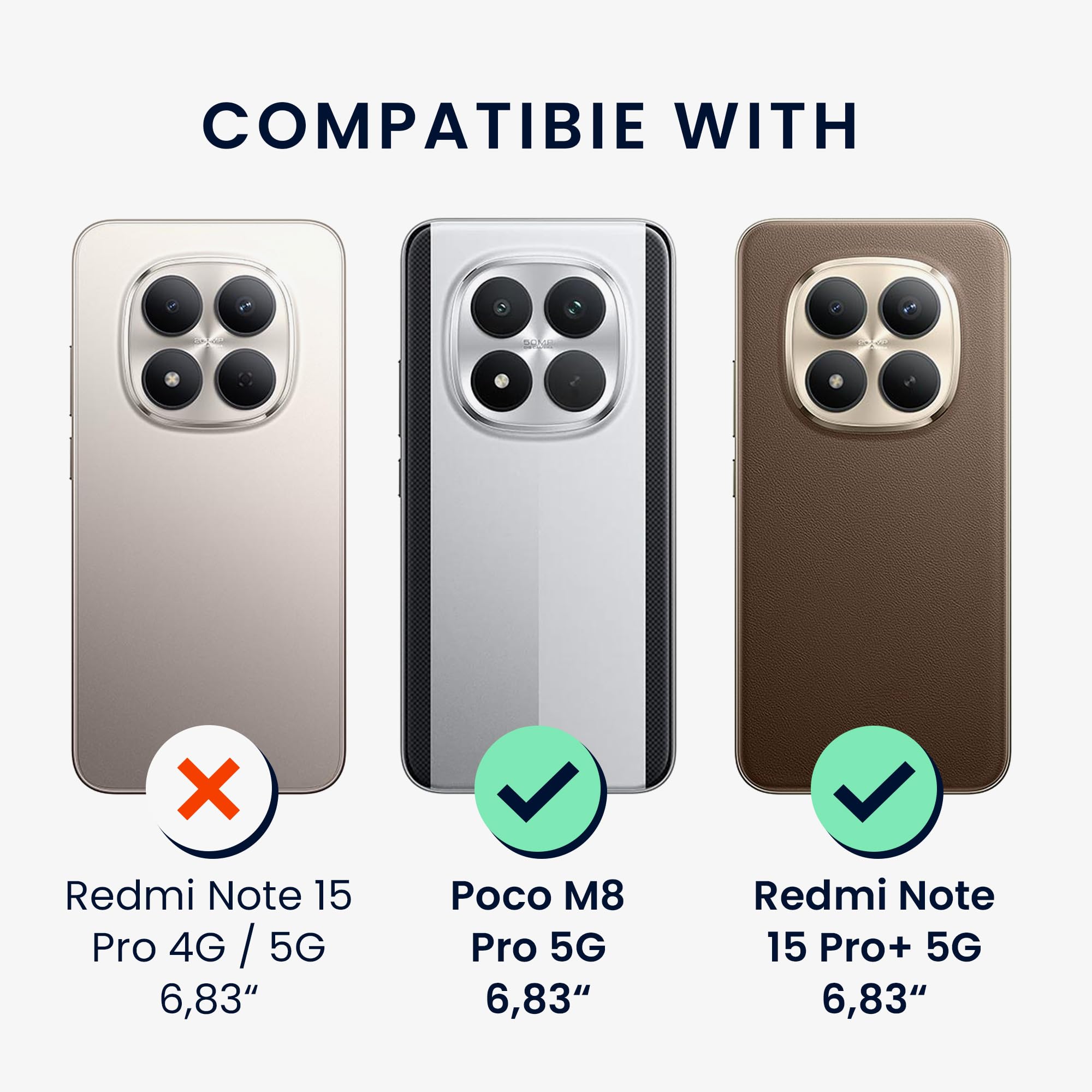 Xunzii Sichtschutz Schutzfolie für Xiaomi Redmi Note 15 Pro Plus 5G/Poco M8 Pro für Panzerglas mit HD Kameraschutz [2 2 PCS], 9H Härte Sichtschutzfolie, Anti-Spy Panzer Schutz Glas, Privacy Schutzglas