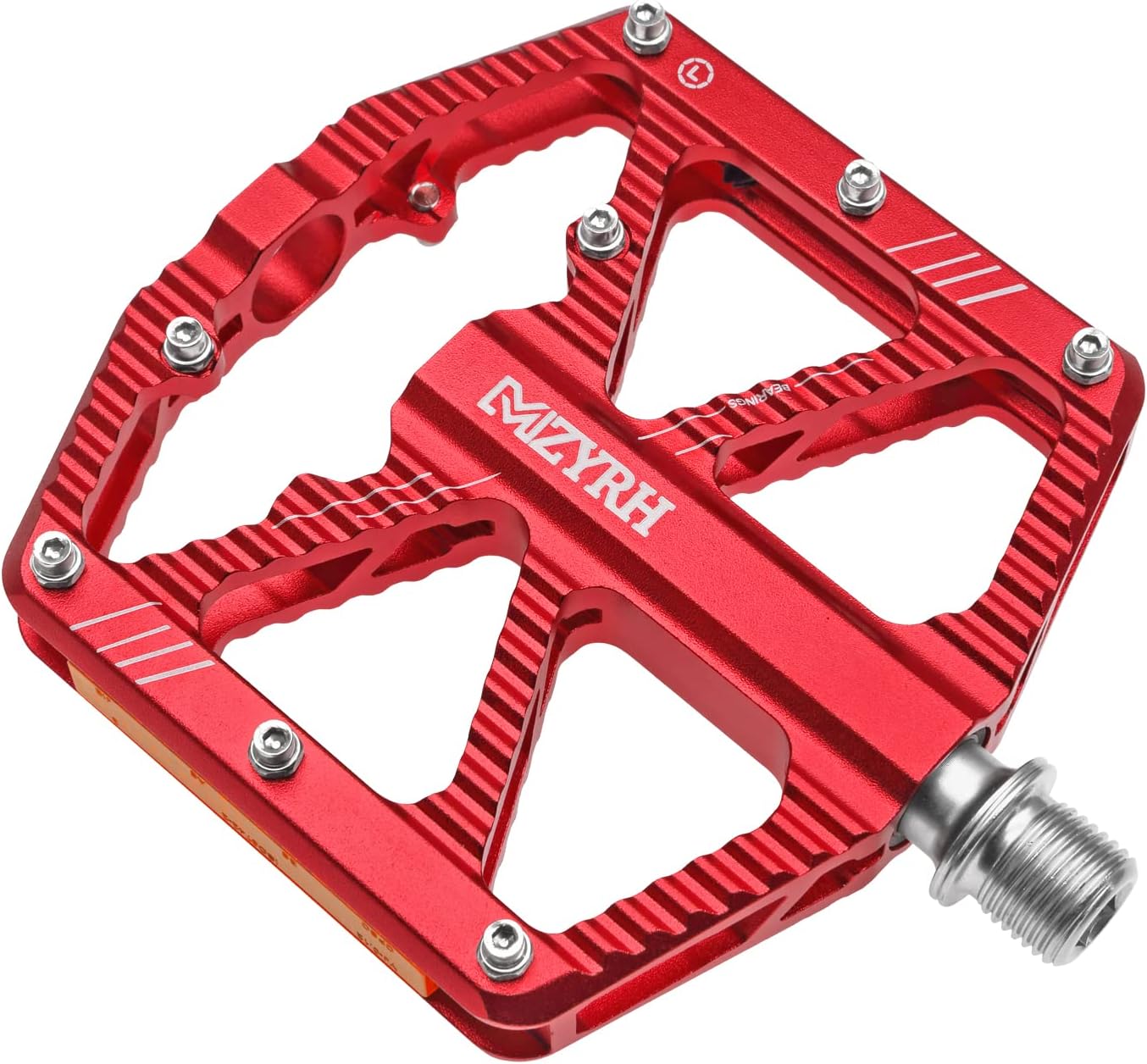 MZYRH Road/Mountain Bike Pedals,Bicycle Pedals with Reflectors,Aluminum Alloy MTB Pedals 3 Sealed Bearings Bicycle Platform Pedals 9/16" BMX Road Bike Pedal