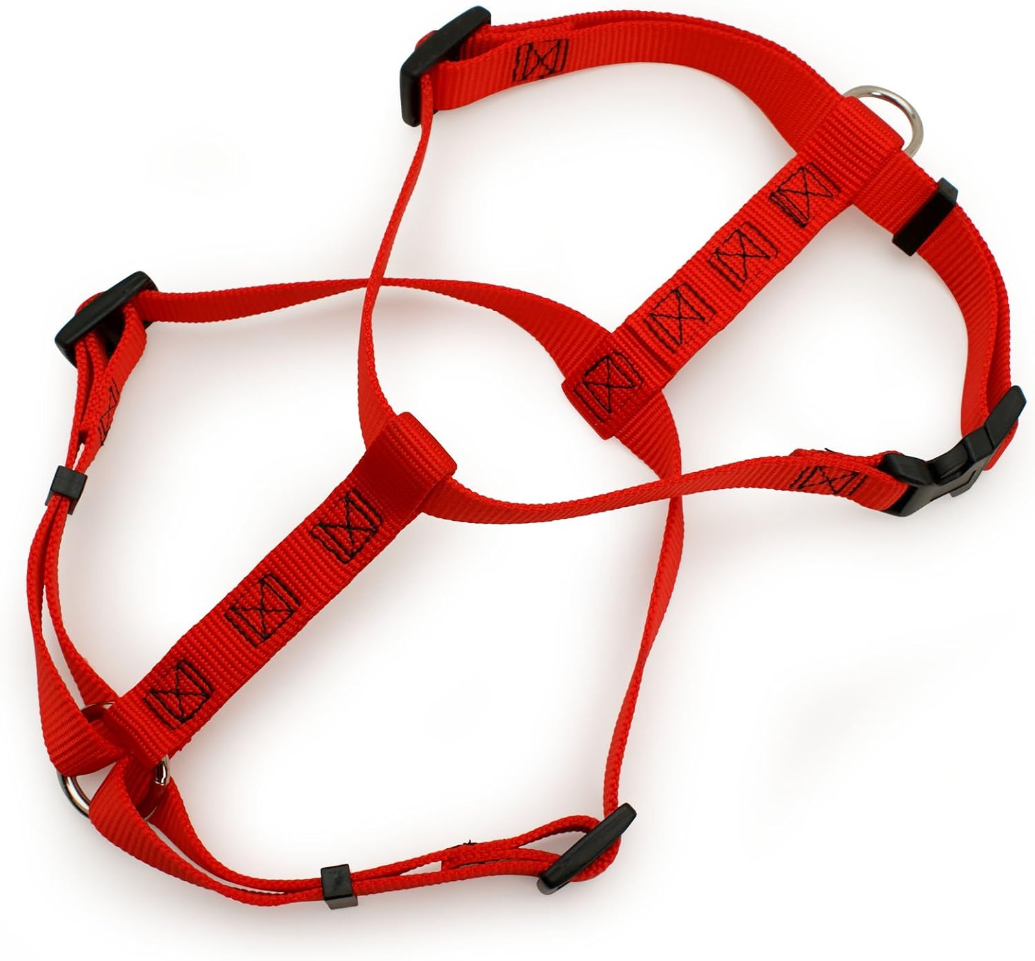 Doskocil Aspen Pet Products Adjustable Harness, 814" x 3/8", Red