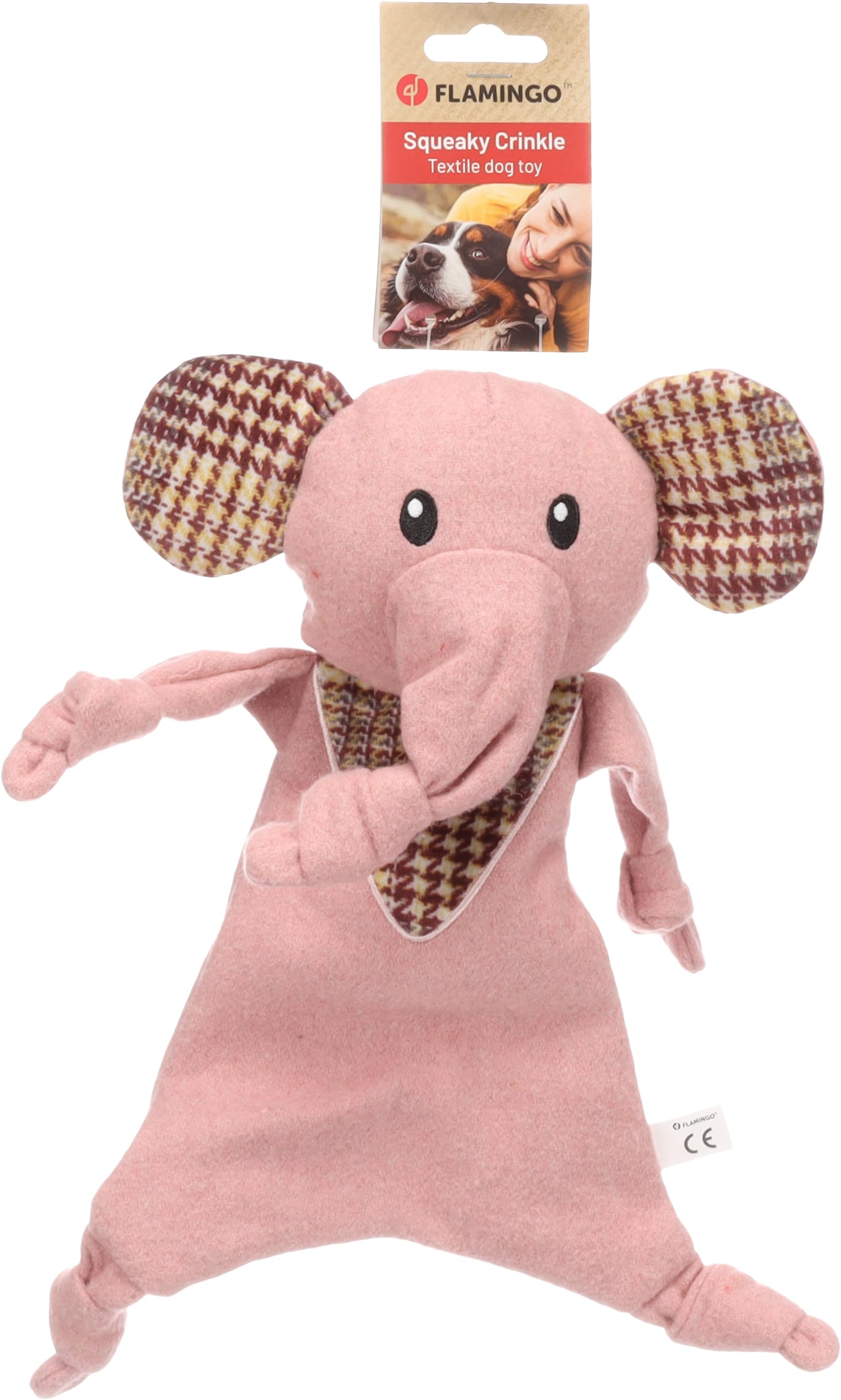 Flamingo TOY FRESTU ELEPHANT PINK 22,5x13x32,5CM