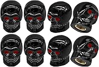 Vista 59 de 4 piezas de tapas de válvula de neumático estilo Cobra, forma de cabeza de serpiente, tapas universales de válvula de neumático con núcleo de cobre