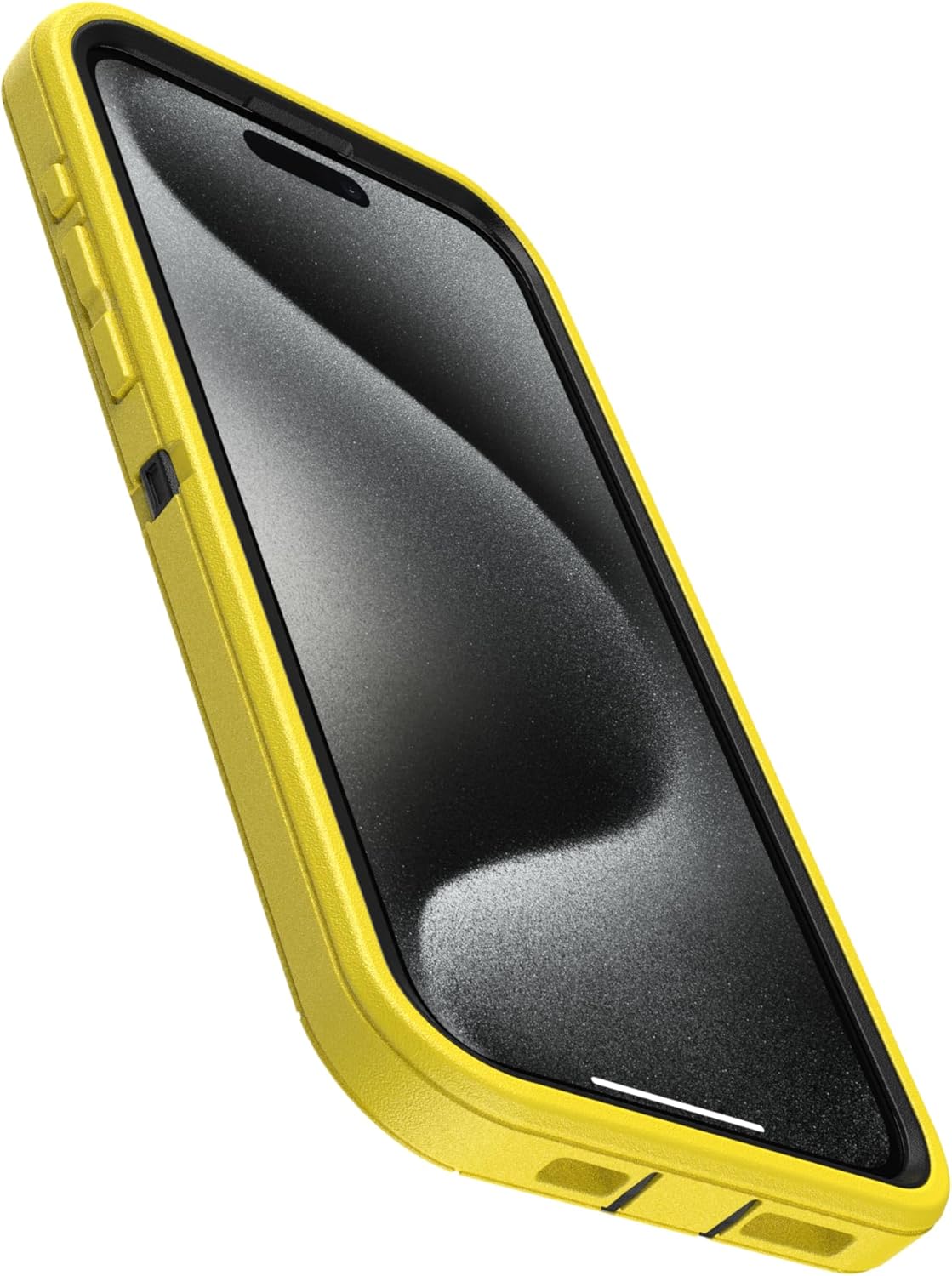 OtterBox iPhone 15 Pro Max (Only) - Defender Series Case - Night Reverse (Yellow & Black) - Case Only - Screenless - Rugged & Durable - with Port Protection - Non-Retail Packaging - Image 3