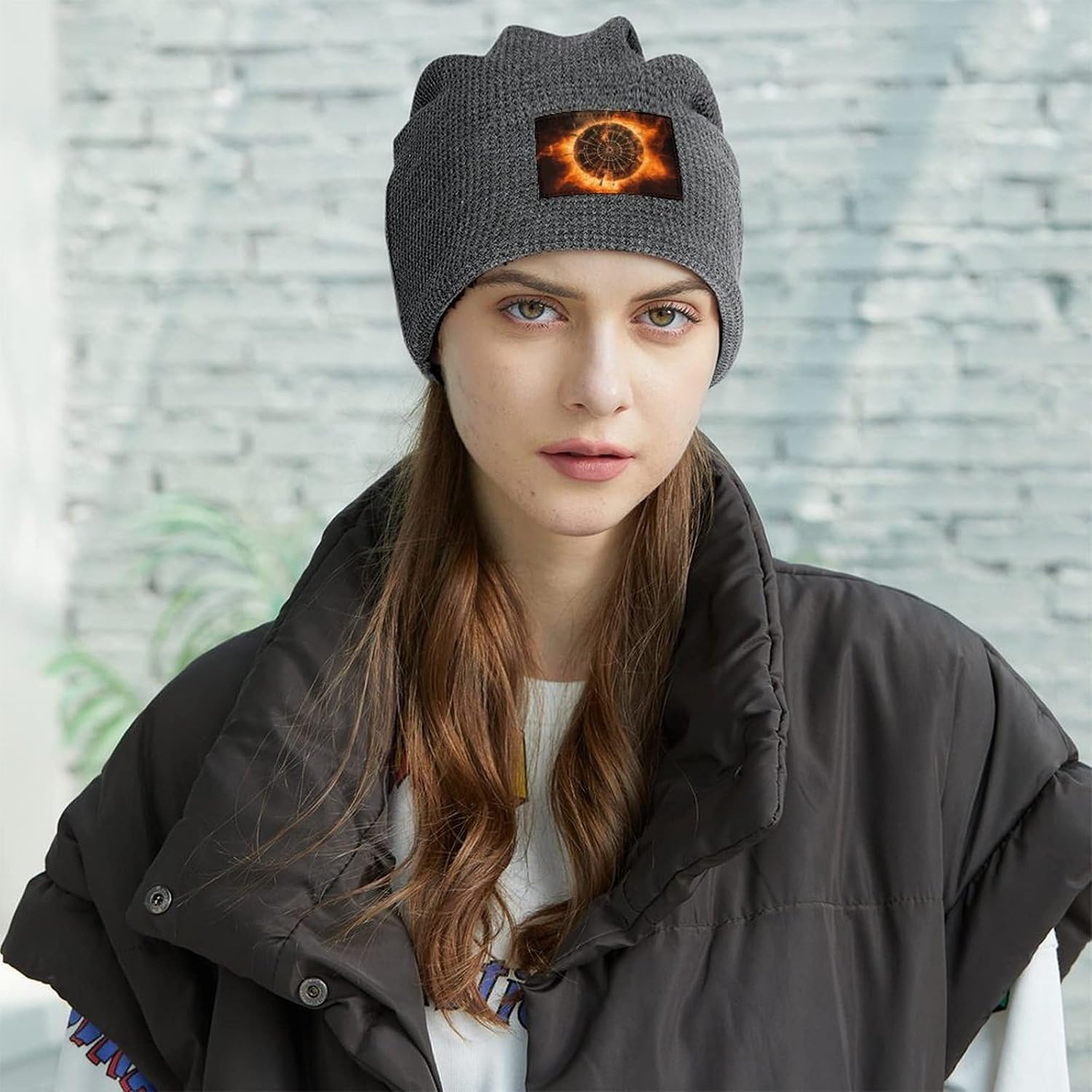 Stylish Dart Board Printed Winter Pullover Hats for Men and Women Combine Warmth and Style