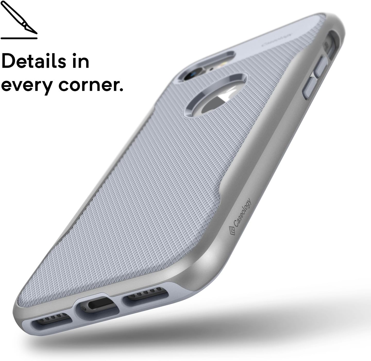 Caseology Apex 2 for Apple iPhone 8 Case (2017) / for iPhone 7 Case (2016) - Ocean Gray