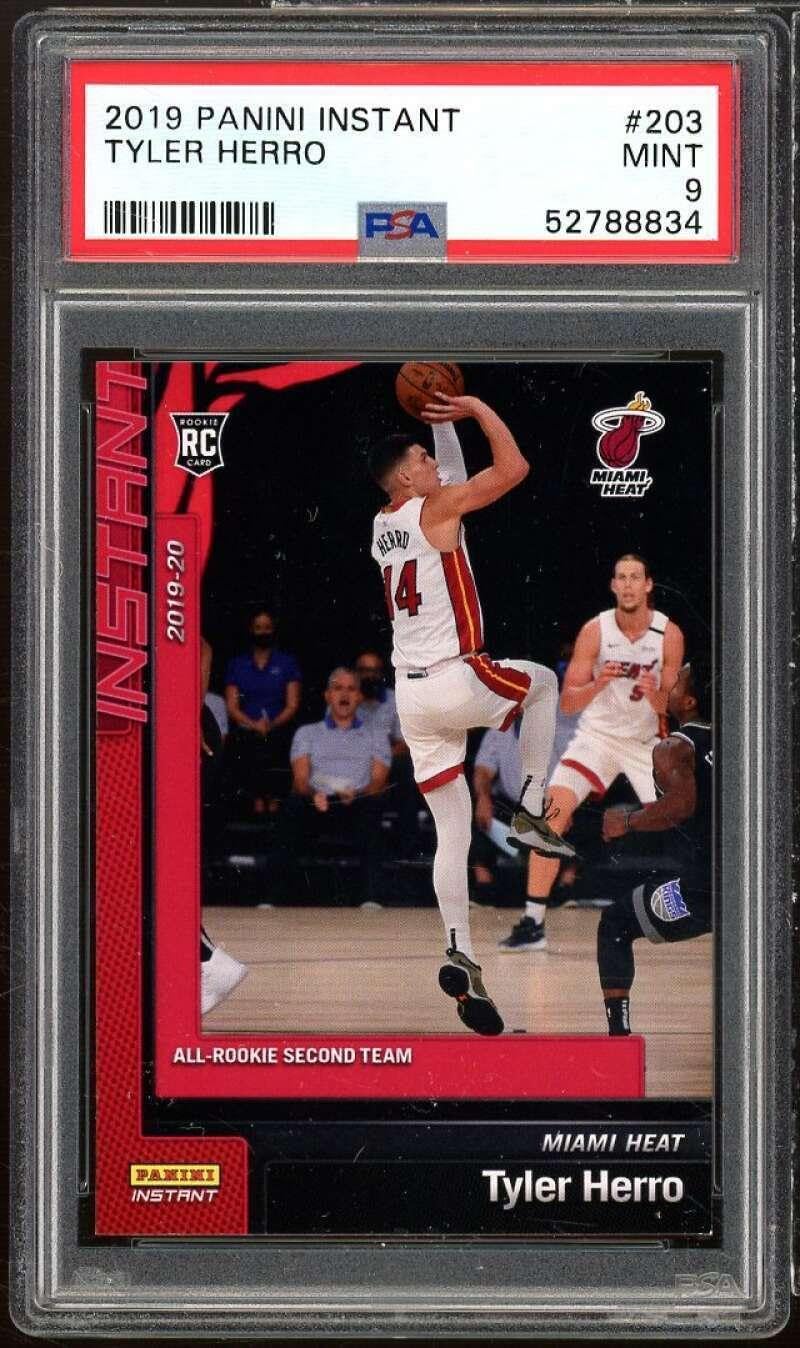 Tyler Herro Rookie Card 2019-20 Panini Instant #203 PSA 9 - Basketball Slabbed Rookie Cards