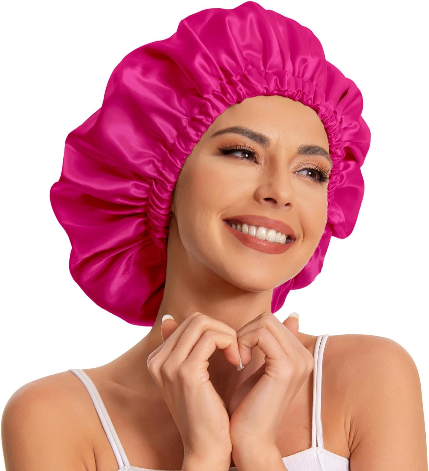 Edoneery Satin Hair Cap Women's Silk Sleep Cap for Natural Hair