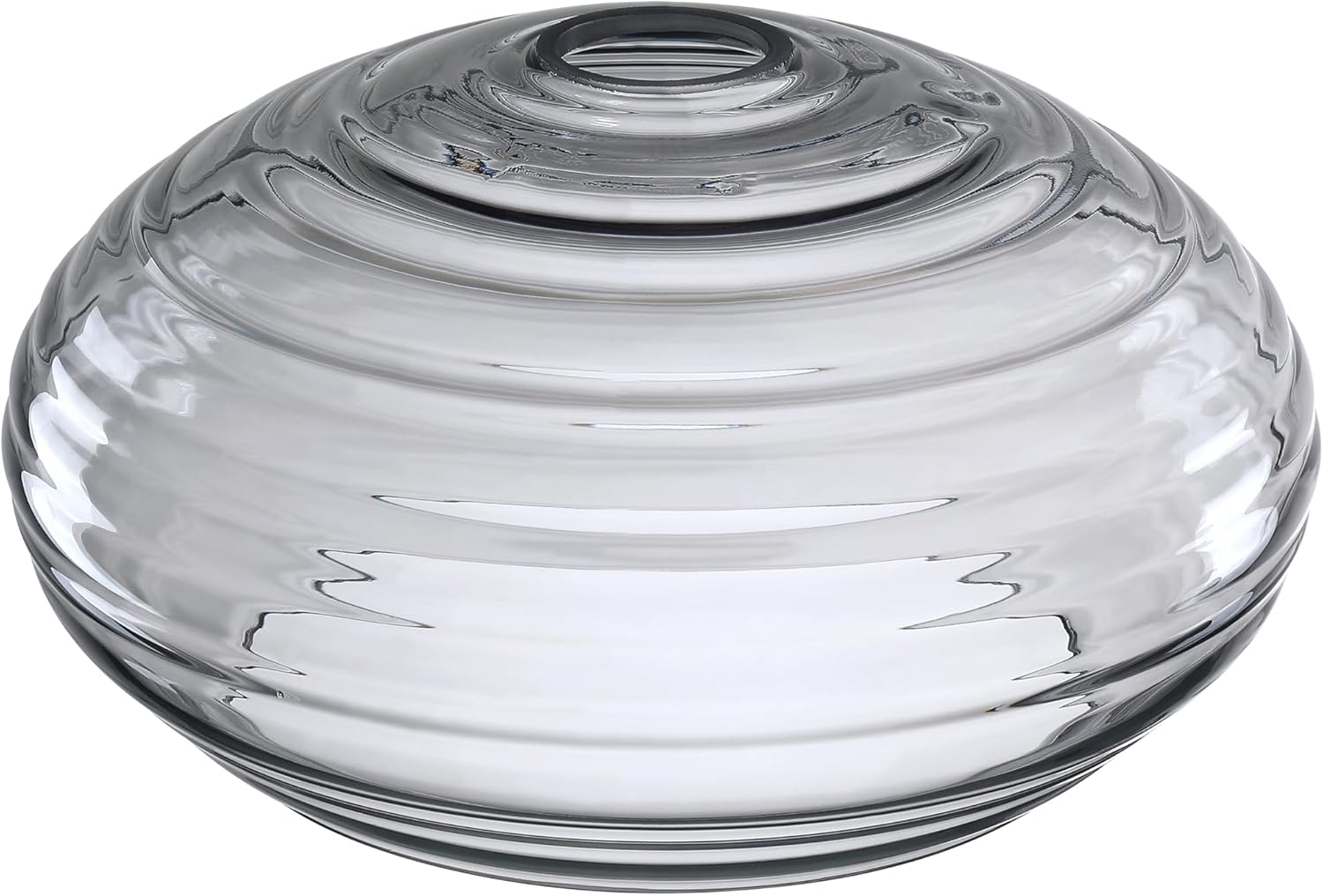 1 Pack Clear Glass Shade Replacement,Ceiling Fan Light Covers Glass Drum Lampshades for Chandelier Vanity Lights Wall Sconces Pendant Light,1.66" Fitter Size,5.32" high*10" Diameter