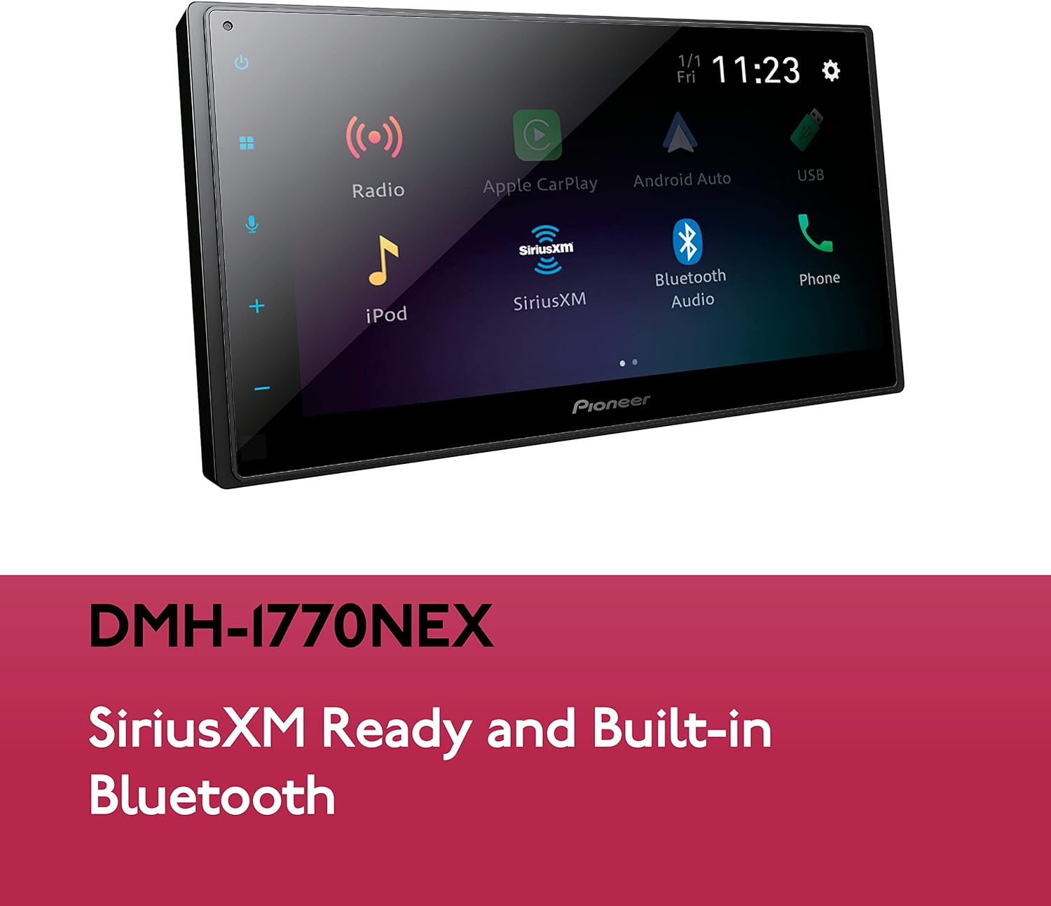 Pioneer DMH-1770NEX 6.8" Bluetooth, Android Auto, Apple CarPlay, SiriusXM-Ready – Multimedia Digital Media Receiver : Electronics