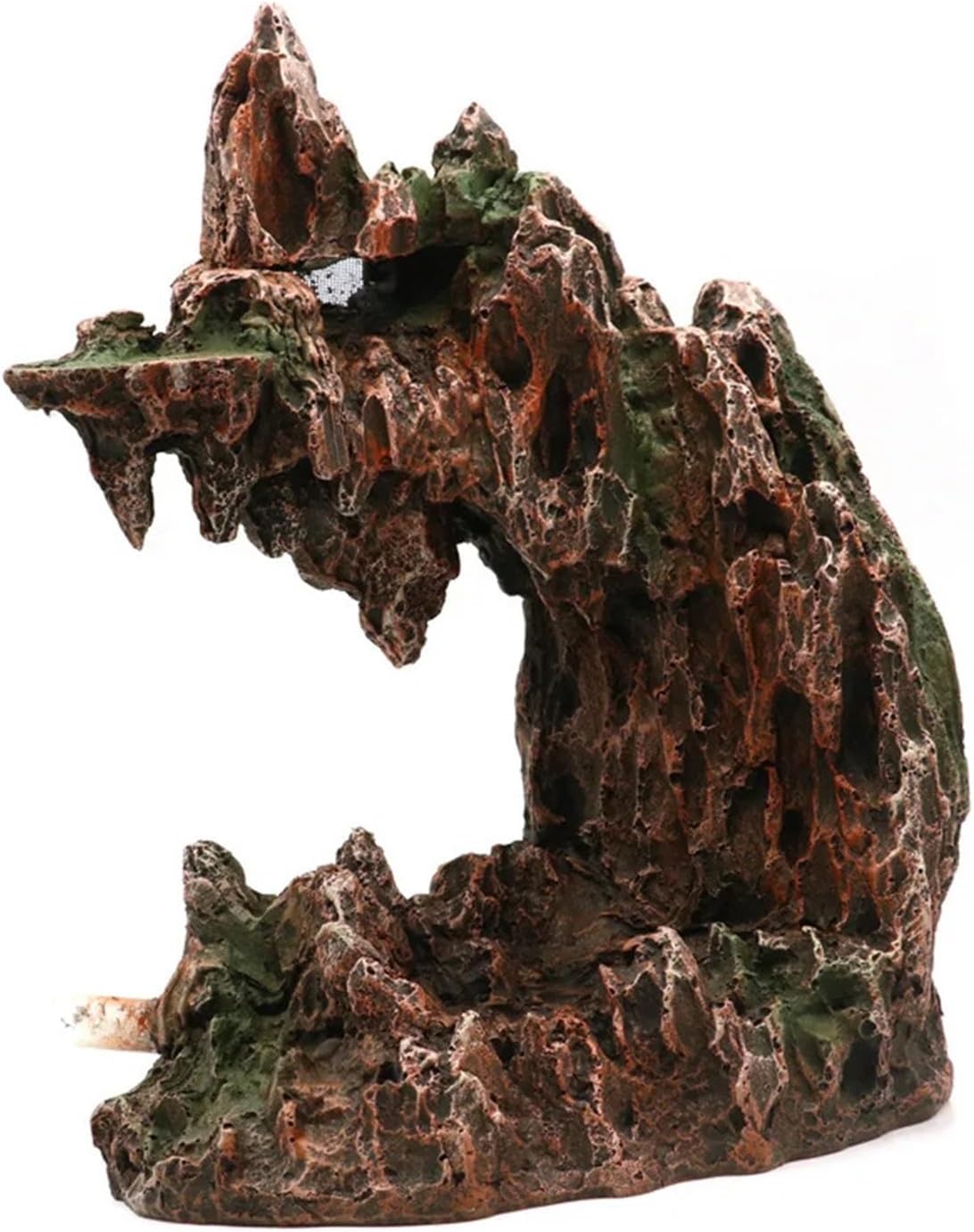 Underwater Sandfall Rockery Aquarium Ornament Resin Mountain View Decor for Fish Tank Landscape and Freshwater Aquatic Habitat