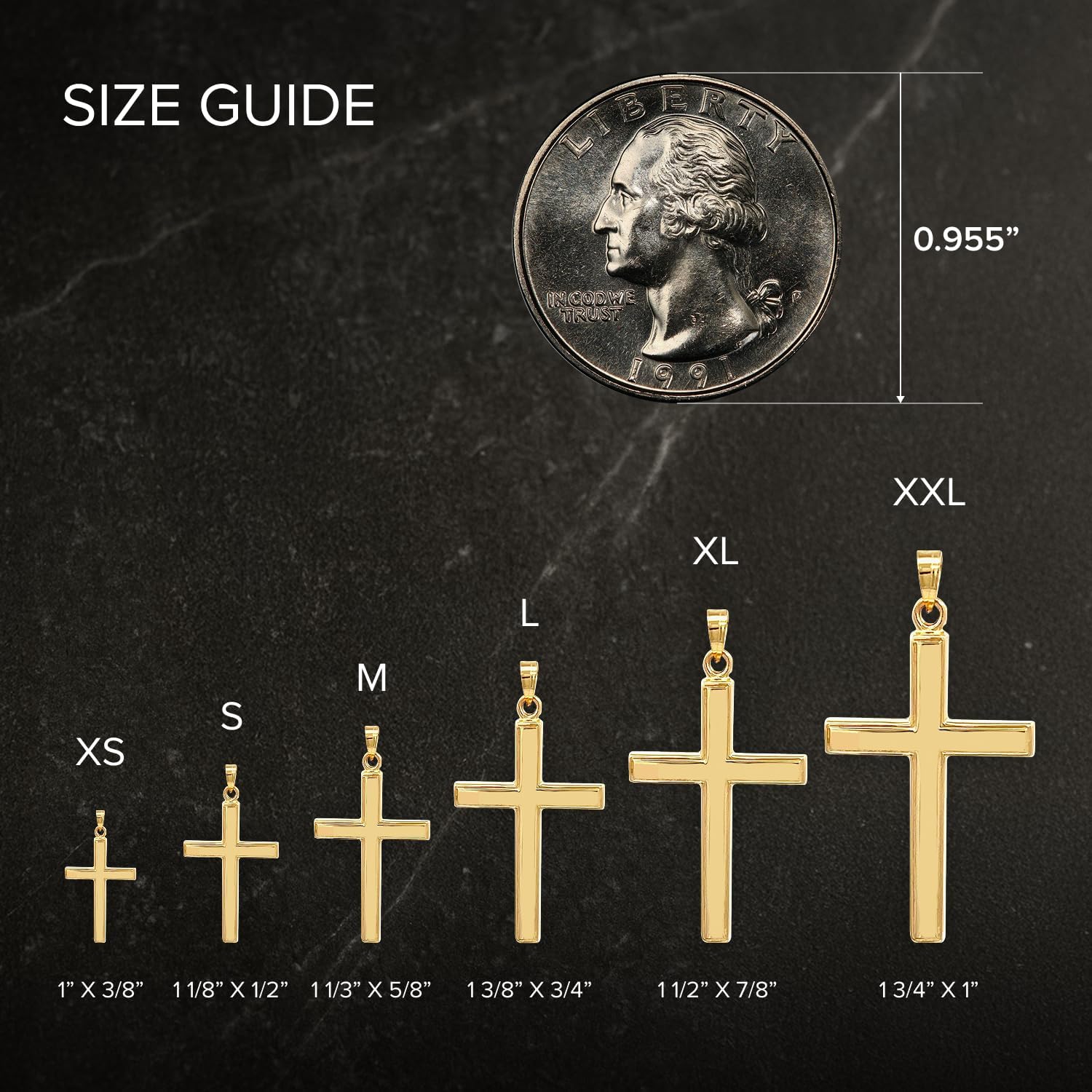 Solid 14K Yellow Gold Cross Necklace for Men & Women, Anti-Tarnish, Polished 14K Yellow Gold Cross Pendant for Necklace, Real 14 Karat Piece with Premium Jewelry Box, Handcrafted Heirloom Quality Religious Jewelry Made in the USA - Image 3