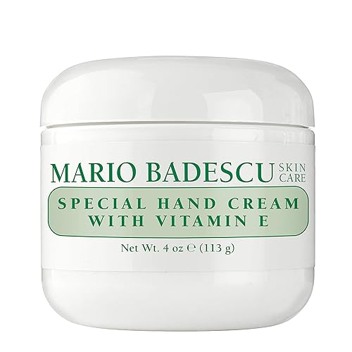 Mario Badescu Hand Cream With Vitamin E for Dry Cracked Hands, Moisturizing, Light and Fast-Absorbing, Ideal for All Skin Types
