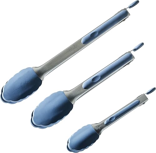 Miniatura 3 de Ayesha Curry Kitchenware Tools and Gadgets - Juego de utensilios de cocina, 3 piezas, ancla azul