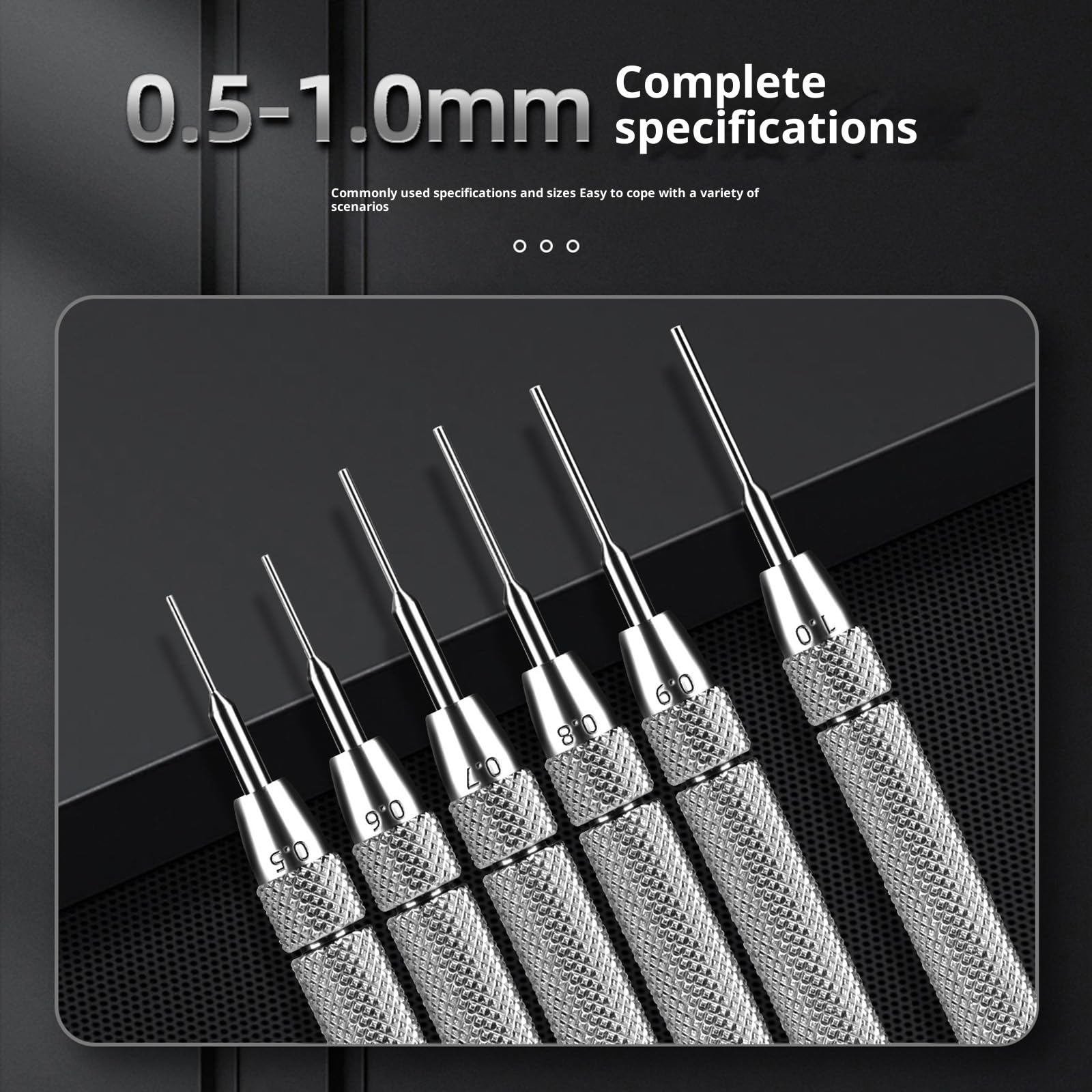 Lot de 6 outils de retrait de maillons de montre en acier inoxydable pour réparation professionnelle et ajustement de bracelet
